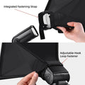 RF17 Universal Flash 30cm Diffuser Light Softbox 20cm Collapsible with Storage Pouch Compatible with Canon Nikon Sony