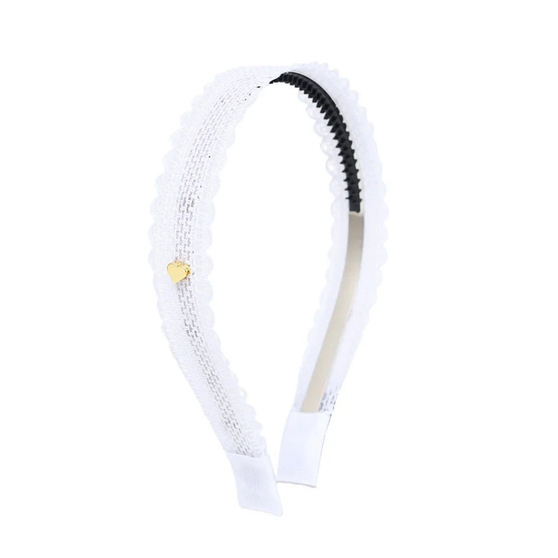 New Fashion Mesh lace edge Hair Accessories Lace Edge Hair Hoops Baby Bow Hair Accessories Hair Straps Girl Decoration