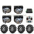 4WD 1000W Electric Four Drive kit 4.10-4 Off-road Tires 10 Inch Wheel Hub Cart 250W Motor With Wireless Remote Control