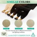 100Pcs & 50Pcs Straight Nano Ring Hair Extensions 32 Colors European Micro Beads Ring Human Hair Extensions 0.5g/0.8g/1g/Strand