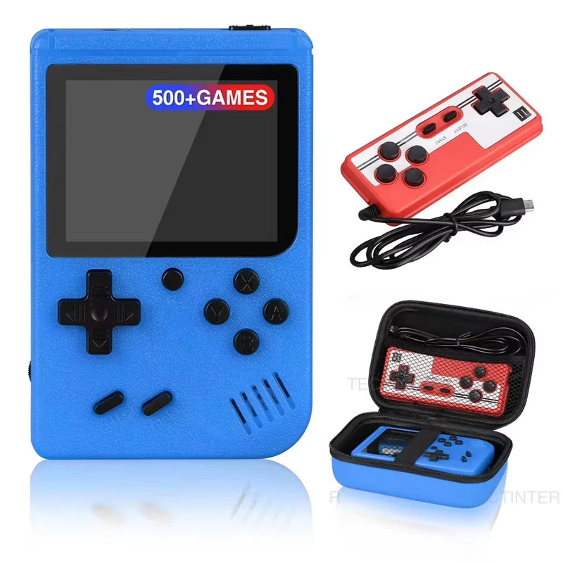 Retro Portable Mini Handheld Game Player 2.4 Inch 8 Bit Video Game Console with 500 Built-in Games Kid-Friendly Gameboy Gift.