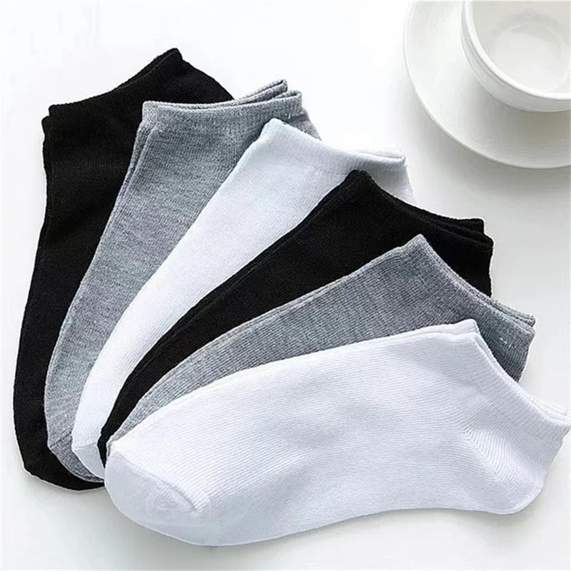 Pairs Solid Color Casual Breathable Socks Boat For Women | SAMAG