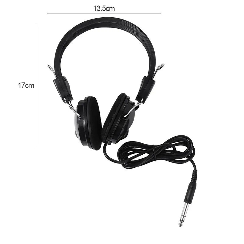 6.5mm Music Earphone Headphone Wired Headset Handfree Earphones for Electric Piano Earphone with Wire Electric Guitar