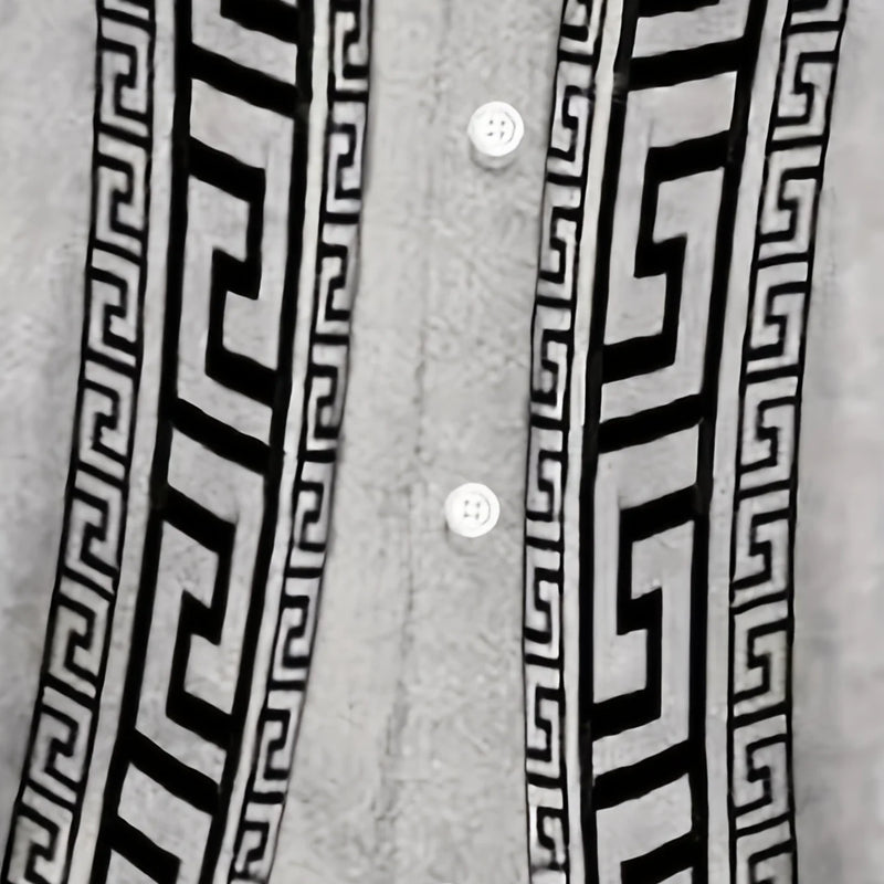 Summer Men's Shirt - 3D Printed Design Breathable | SAMAG