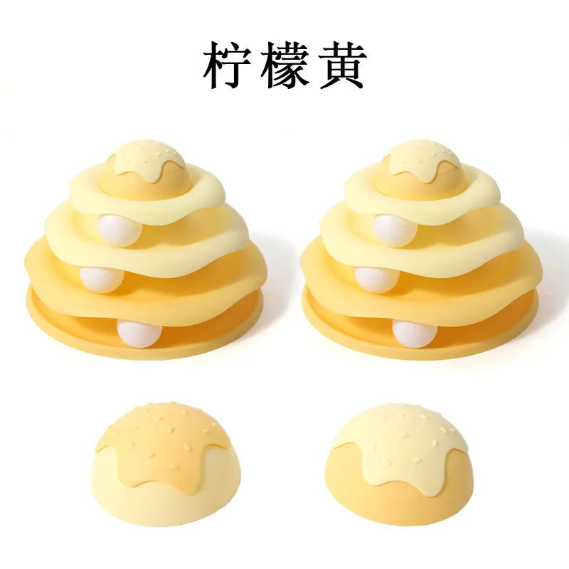 Popular Turntable Toys Cat Toys Little Bee Tumbler Cat Teasing Artifact Turntable