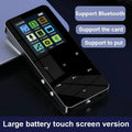 2.0 Inch Metal Touch MP3 MP4 Music Player Bluetooth 5.0 Supports Card, with FM Alarm Clock Pedometer E-Book Built-in Speaker