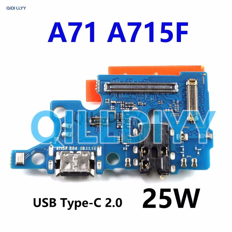 Charging Port Board Replacement Phone USB Charging Flex Cable Spare Parts For Samsung Galaxy A71 A715 A715F SM-A715F