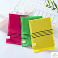 5Pcs Exfoliating Bath Pad Towels Set Korean Italy Asian Exfoliating Bath Washcloth Body Scrub Shower Soft Polyester Cotton