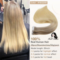 Full Shine Tape In Hair Extensions Human Hair 100% Remy Natural Human Hair Seamless Skin Weft Seamless Color Glue For Women