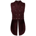 Men's Black Suit Vest; Jacquard Fabric, Double-breasted, Sleeveless, V-neck Vests; Available in White, Blue, and Champagne.