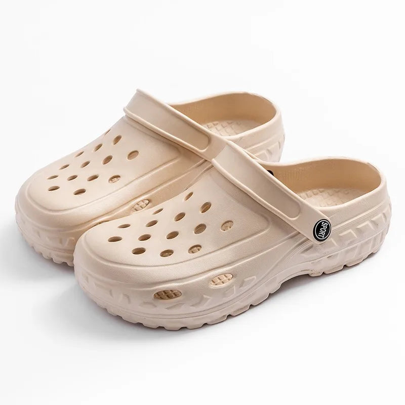 Women's Spring and Summer Casual and Comfortable Slippers EVA Thick Sole Anti-Slip Breathable Wide Foot Friendly Home Slippers