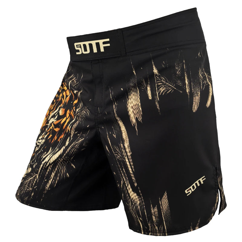 Adults Geometric Venomous Snake Camouflage MMA Shorts Men Women Tiger Muay Thai Boxing Sanda Fight Sports Clothing