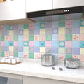 Waterproof Wall Stickers Kitchen Oil-proof Sticker Wallpaper Self-adhesive Waterproof Moisture-proof High Temperature Wall
