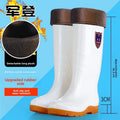 White Work Boots Waterproof Slip Resistant High And Medium Tube Food Hygiene Boots Rubber Shoes for Men Rain Boots