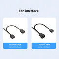 Teucer Infinite Mirror 120mm 5V 3Pin ARGB PC Case FAN 12V 4Pin PWM 800-2000RPM 12cm Chassis CPU Water Cooling Ventilator