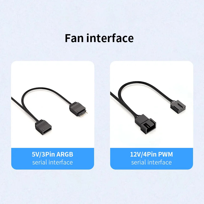 Teucer Infinite Mirror 120mm 5V 3Pin ARGB PC Case FAN 12V 4Pin PWM 800-2000RPM 12cm Chassis CPU Water Cooling Ventilator
