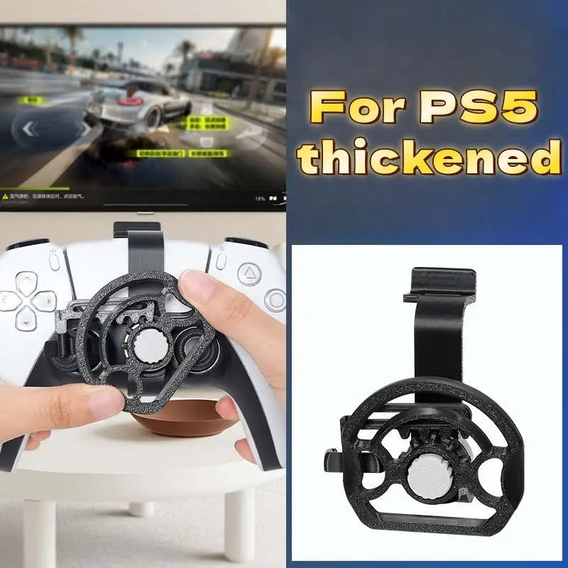 1Pcs Racing Games Steering Wheel Replacement Enhanced Gaming Mini Game Steering Wheel For PS5 Game Controller Accessories