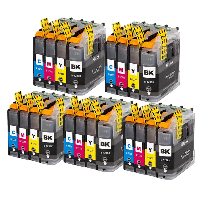 LC123 LC-123 LC 123 XL LC123XL Ink Inkjet Cartridges For Brother MFC J4410DW J4510DW J4610DW J4710DW J470DW J6920DW