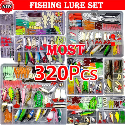 Fishing Lure Kit Soft and Hard Bait Set Gear Layer Minnow | SAMAG
