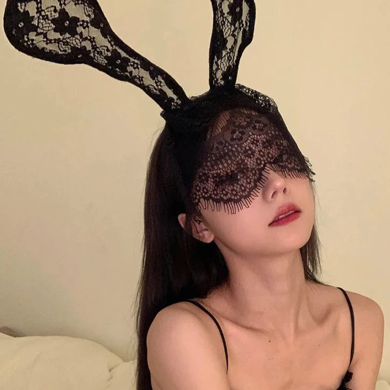 Lingerie Accessories, Lace Eye Mask See-Through Sexy Hot Passionate