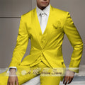 Men's Wedding Party Suits 3 Piece White Satin Mikado Jacket Vest Pants Set for Summer Banquet Party Father Gift Tailored Fit