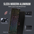 EPOMAKER Galaxy100 QMK/VIA 1800 ANSI Layout Aluminum Gasket Wired/BT5.0/2.4Ghz Mechanical Gaming Keyboard with 8000mAh Battery