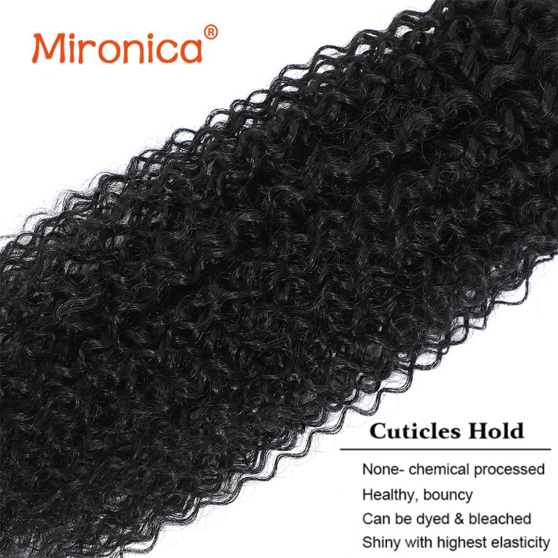 Vietnamese Kinky Curly Hair Bundles Human Hair Unprocessed Raw Virgin Human Hair Bundles 2/3/4 PCS Double Weft Hair Extensions Brazilian Remy Human Hair Bundles Natural Color Bundles for Women Daily Use Birthday Holiday Gift