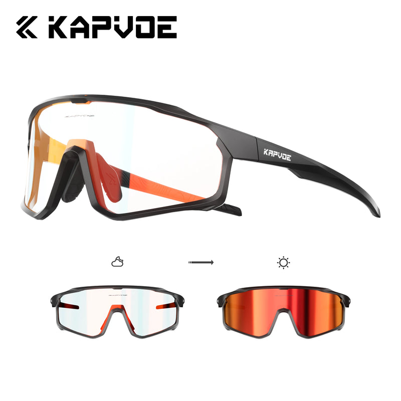 Kapvoe Photochromic Cycling Sunglasses for Men Glasses | SAMAG
