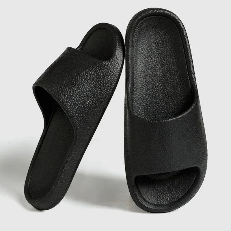 EVA Soft Sole Sandals Flops Man Slippers Solid Color Simple Non-slip Soft Sole Comfortable Shower Slippers Outdoor Couple Shoes