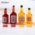 10PCS Miniature Resin Drink Bottles Set, Mixed Random Mini Wine Bottles for Phone Case/DIY Doll House Micro Landscape Decoration