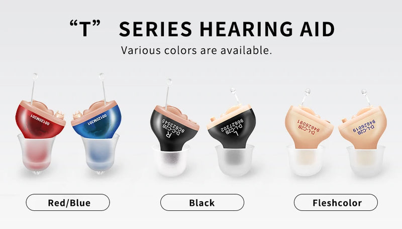 Hearing Aid Invisible Adjustable Wireless Hearing Aids Mini CIC Left/Right Ear Sound Amplifier For Adults Elderly Severe Loss
