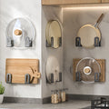 2Pcs/set Cutting Board Pot Cover Rack Sink Sponge Organizer Bathroom Multifunctional Wall Mounted Stainless - View 2 | SAMAG