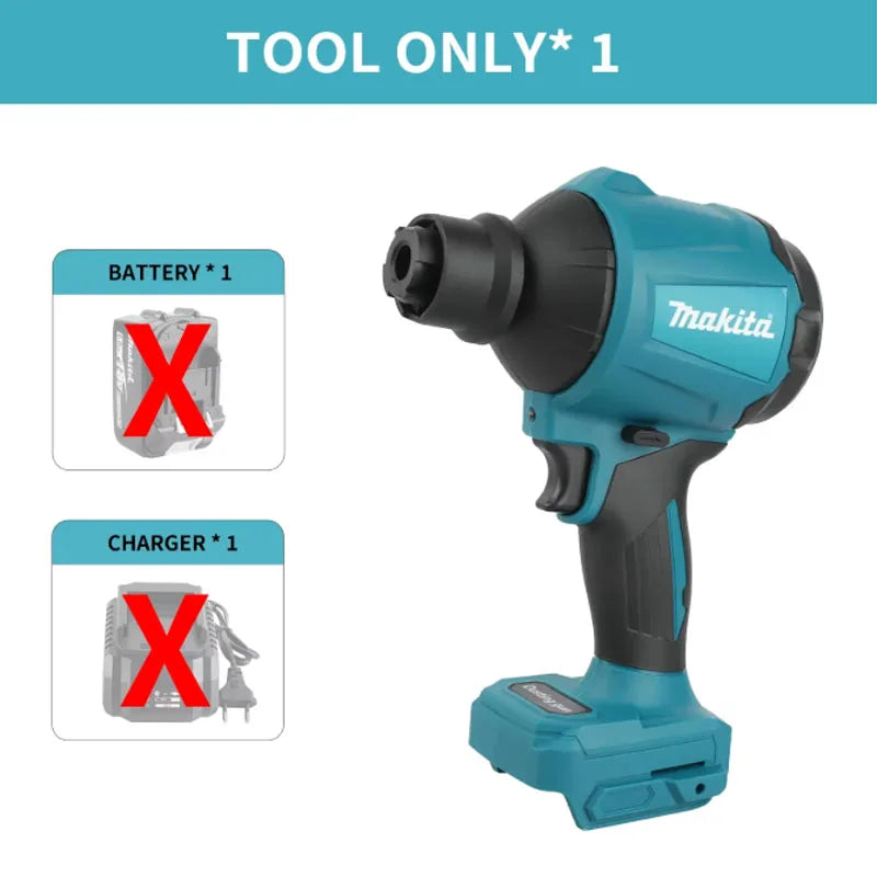 Makita DAS180Z 18V Li - ion LXT Cordless Air Blower Brushless Rechargeable Battery - Powered Dust for - View 7 | SAMAG
