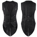 Men's Vests Medieval-Style Vintage Costume Tuxedo Sleeveless Vests European Vintage Stage Halloween Costume Gothic Jacket Set