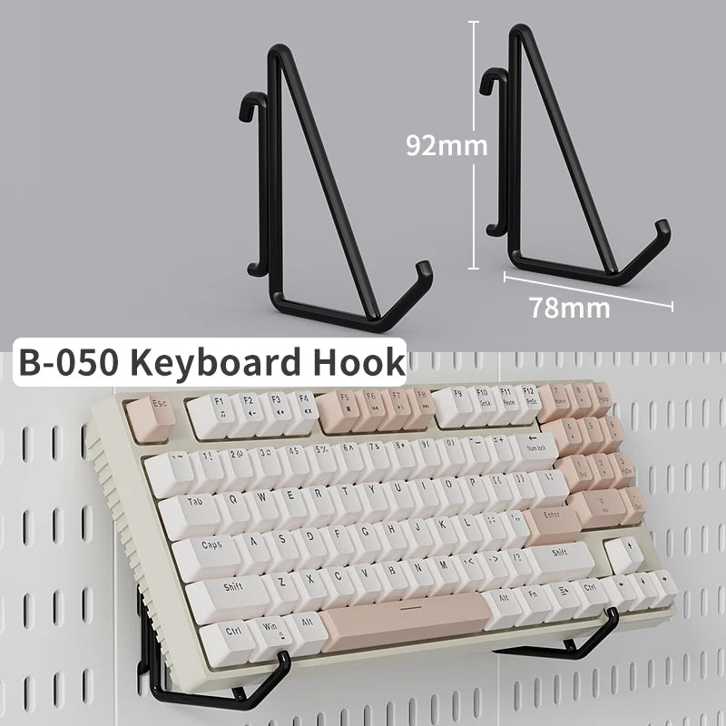Gaming Gear Pegboard: Wall-Mounted, No-Punch, Study/Gaming Room – Figure Storage & Decor. Abundant Parts, Free Mix