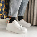 Men's breathable lightweight white shoes spring summer soft-sole comfort walking casual shoes fashion student sports baord shoes