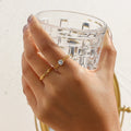 2022 New Super Minimalist Braided Twisted Thin Gold Rings For Lady Waterproof Stainless Steel 18K Gold Plated Girl's Ring