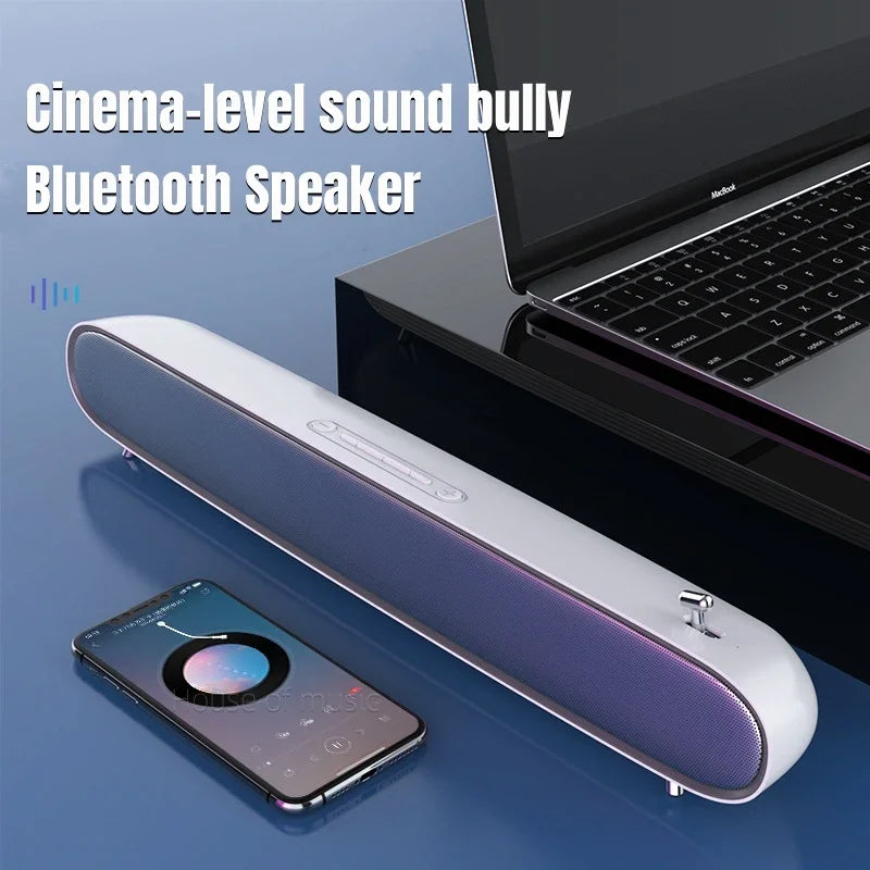 Desktop Hidden Computer Speaker Home Theater Sound Blaster BT Speaker Echo Wall TV Soundbar Large Volume Card Wireless Subwoofer