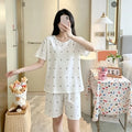 Women's Summer Thin Pajama Set, Short‑Sleeve | SAMAG