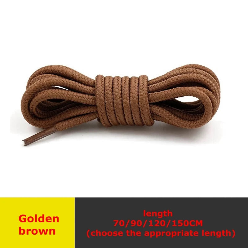 1 Pair Classic Solid Round Shoelaces Durable Polyester Shoe Laces Boot Laces Sneaker Shoestrings 21 Colors 70cm 90cm 120cm 150cm