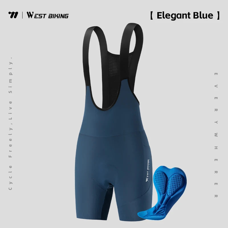 WEST BIKING Men Cycling Shorts With Pockets Anti Slip 4-Way Stretch Sponge Pad Men's Shorts Quick Dry Soft Gravel Women's Shorts