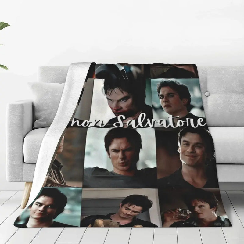 The Vampire Diaries Damon Salvatore Blanket