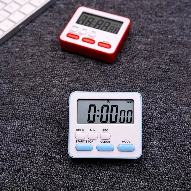 Digital Display Cooking Alarm Clock Kitchen Timer Sleep Stopwatch Clock House Countdown Kids Student Learning Time Manager