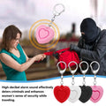 Heart Shape Personal Safety Alarm, 130dB Emergency Self Defense Keychain for Women, Personal Security Anti Attack Tool