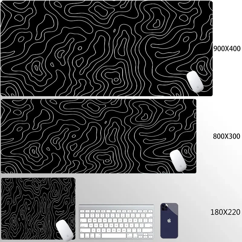 Computer Mouse Pad Strata Liquid Gaming PC Deskmat Laptop Pc Accessory Non-slip soft Mat XXL size Mousepad Large 900x400 Mats