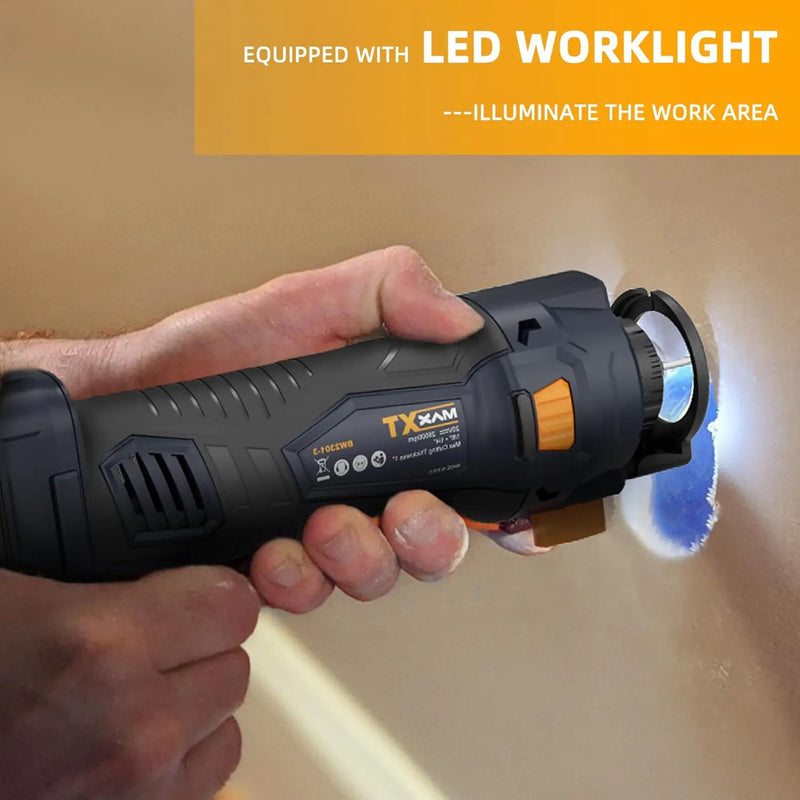 Cordless Drywall Cut Out Tool, MAXXT 20V Rotary Saw Variable Speed with 2.0AhBattery And Quick Charger, Free - View 5 | SAMAG
