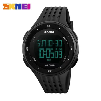 1219 Mens Ladies Digital Clock Outdoor Sport Watches Women Waterproof LED Military | SAMAG