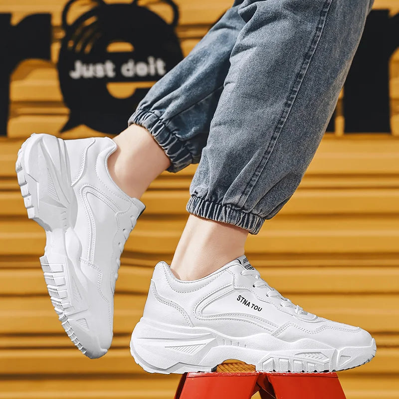 Men's Shoes 2025 New Fashionable and Versatile Casual Shoes Thick soled Anti slip Sports Shoes