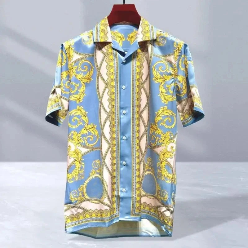 Vintage men's luxurious gold Baroque chain patterned | SAMAG