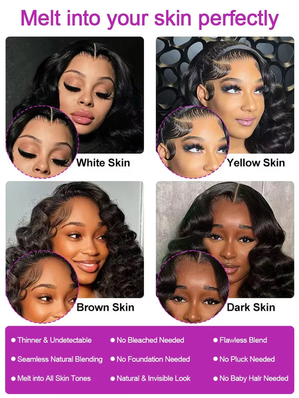 30 40 Inch Loose Water Wave 13x6 Lace Front Human Hair Wig Brazilian Deep Wave 13x4 360 HD Lace Frontal Wig Curly Wigs For Women